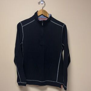 Tommy Bahama Ben and Terri half zip black pullover men’s small NWT